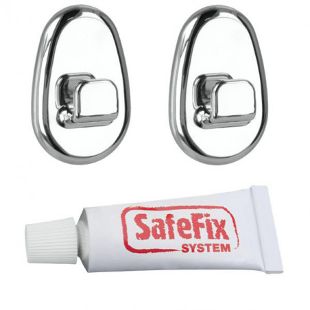 Gancio Polytherm Safe Fix Cromato Pz 2 Metaltex