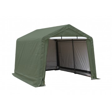 Casetta da giardino in telo rinforzato 3,05x3,05 m – polietilene 195 g/m² – porta zip alta 190 cm – AT3030 Foresta