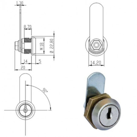 Cilindro Levetta Mm 13 161950 Omr