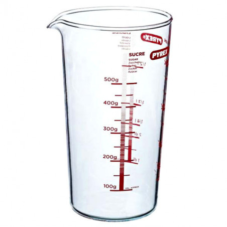 Caraffa Graduata Stretta L 0,50 Pyrex