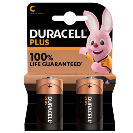 Pila Plus 1/2 Torcia Pz 2 Mn1400 Duracell