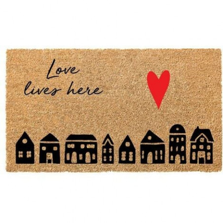 Zerbino Cocco/Pvc Love Lives Here Cm 40X70 Xtra