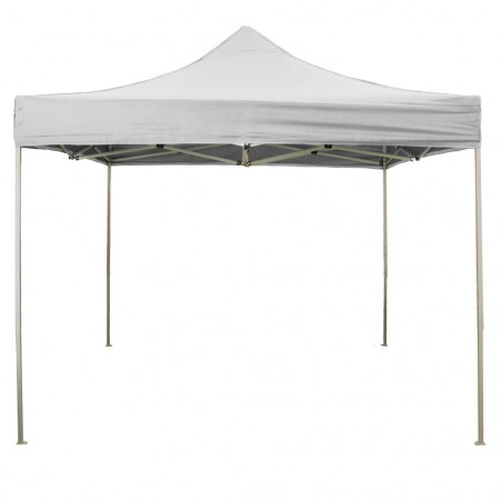 Bâche latérale imperméable blanche 2X2M avec porte enroulable pour belvédère refermable
