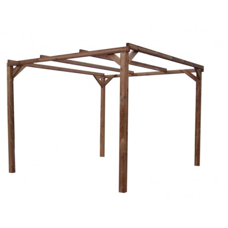 Pergola Thonon In Legno Termo Trattato 296x292 Senza Copertura