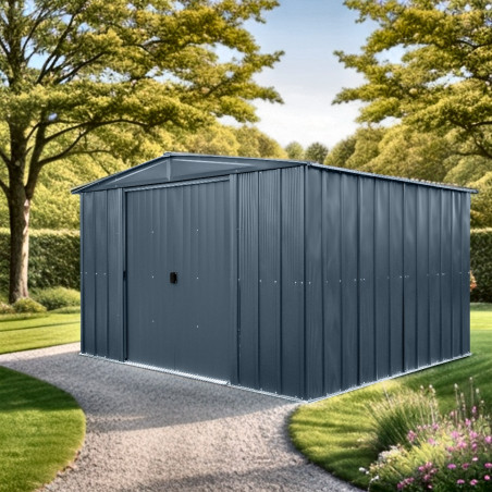 Casetta da Giardino Spacemaker Apex in Metallo 310x290 con Porta Scorrevole