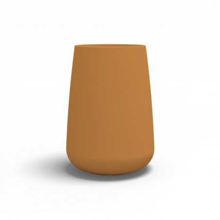Vaso alto moderno di design Ø43 H75 in polimero impruneta resistente per interno ed esterno - Made in Italy - Monacis