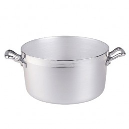 Pentole Agnelli AGNELLI Casseruola Alluminio Bassa Family 2 Manici cm36  Pentole Cucina, Acciaio Inossidabile, 36 cm