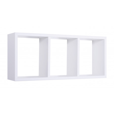 Mensola da Muro, Libreria Sospesa, Libreria da Parete, Scaffale da Parete, Bianco, 70x30 p15,5 cm - Tristano