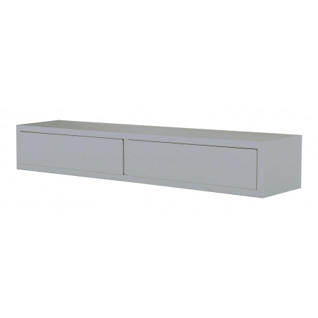 Mensola da Muro Domino con Cassetti Grigio 88.2x13.4x20 cm Sanitec