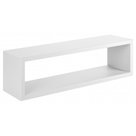 Mensola da Muro, Pensile Bagno, Mensola da Parete, Scaffale da Parete, Bianco, 60x17 p15,5 cm - Regolo