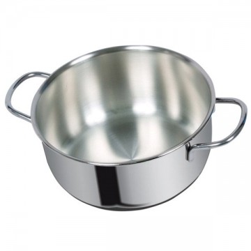 Cocotte en acier inoxydable 2 poignées cm 22 Dune Metalsomma