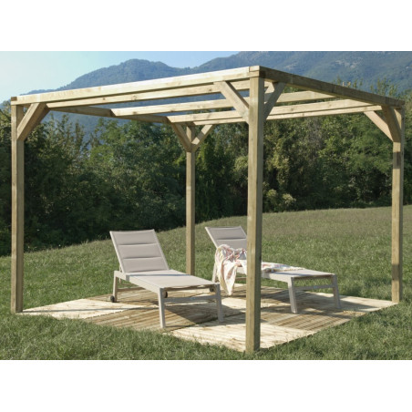 Pergola in legno di Pino impregnato - Pergola Ponza