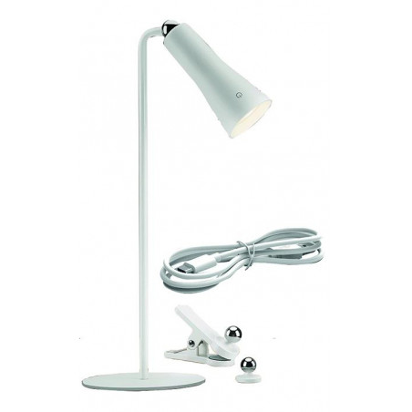 Lampada da tavolo Vigor led, sophia 4in1 130 lm, bianca