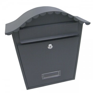 Mailbox Steel Dark Gray Magazines