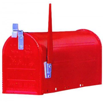 America Aluminum Mailbox Without Pole Red