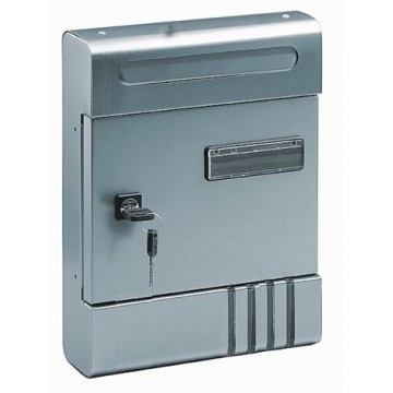 Letter Box Blinky Alex Silver 20X7X29H