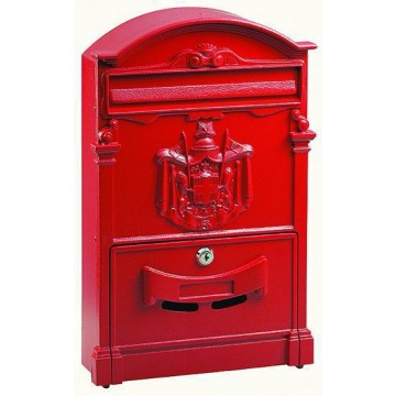 Cassetta per Lettere Blinky Residencia Rosse Alu 26X9X41H