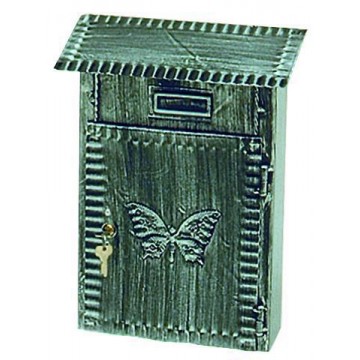 Large Antiqued Wrought Iron Mailbox 22X10X31H
