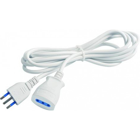 Linear extension M/F 10A 3X0.75 mm2 3 m White