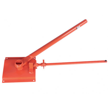 Piastra Brixo piegastaffe con manico 12 mm – Acciaio, Ganascia rinforzata, Asta con segnamisura regolabile