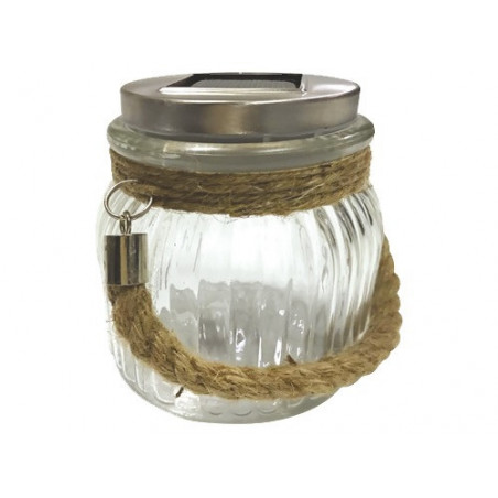 Lampada Solare Ares Ø11xH11 cm – Vetro Temperato, LED Bianco, Sensore Crepuscolare – GDLC