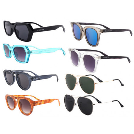 Kit 8 occhiali da sole De Tomaso Vallelunga – Lenti categoria 3 – Protezione UV – Unisex