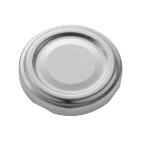 Tappi twist-off argento Ø43 mm – Confezione 100 pezzi – Per conserve e marmellate