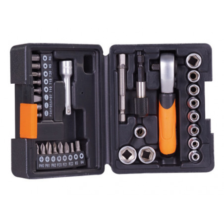 Set chiavi a bussola 31 pezzi – Attacco 1/4" – Brixo