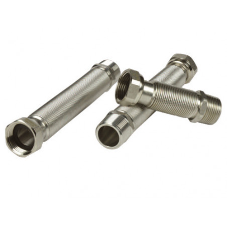Raccordo flessibile inox MF 1/2" estensibile 200-400 mm – per impianti acqua