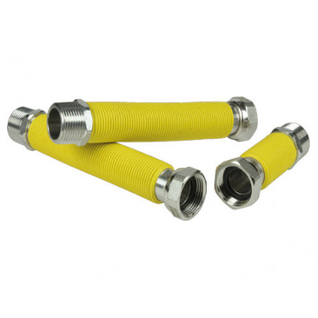 Raccordo flessibile inox MF 1/2" estensibile 200-400 mm – per impianti gas