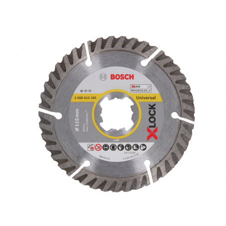 Disco diamantato Bosch X-LOCK 115x1,0 mm – Taglio preciso su materiali da costruzione