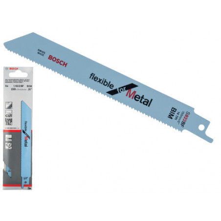Lame Bosch S 922 BF CF.5PZ – Taglio metallo flessibile – Confezione da 5 pezzi