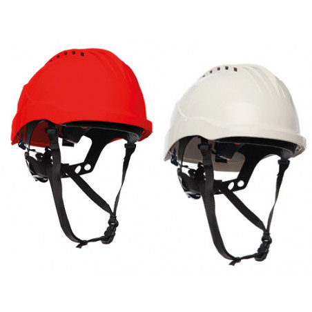 Elmetto Climax Curro rosso – 4 punti di ancoraggio – Protezione per lavori in quota