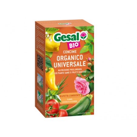 Concime bio organico universale Gesal 750 g – Nutrimento naturale per orto e giardino