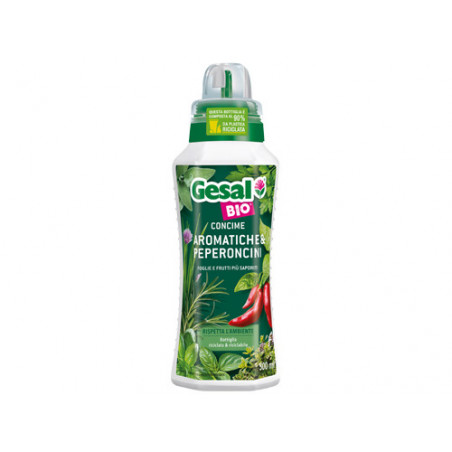 Concime bio Gesal per aromatiche e peperoncino 500 ml – Sapore intenso e naturale
