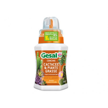 Concime liquido Gesal Piante Grasse 250 ml – Nutrimento specifico per cactacee