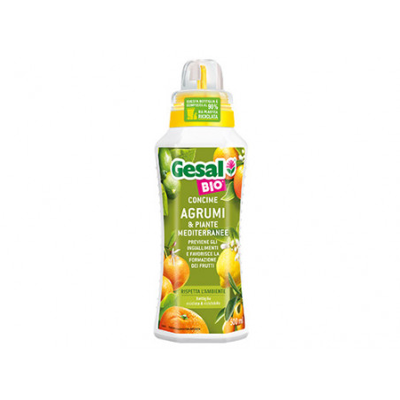 Concime liquido Gesal Bio Agrumi 500 ml – Nutrimento naturale per piante mediterranee