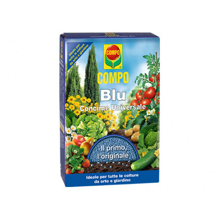 Concime granulare universale – 1kg – COMPO BLU – Nutrizione completa per orto e giardino