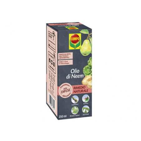 Olio di Neem concentrato – 250ml – COMPO BIO – Protezione naturale contro parassiti