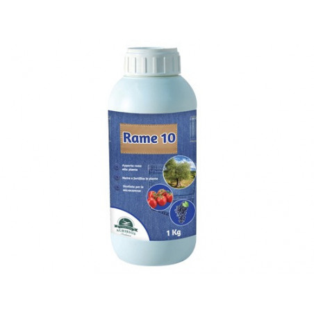 Concime liquido Rame 10 1kg – Agribios – Apporto di rame per piante più forti – H16013