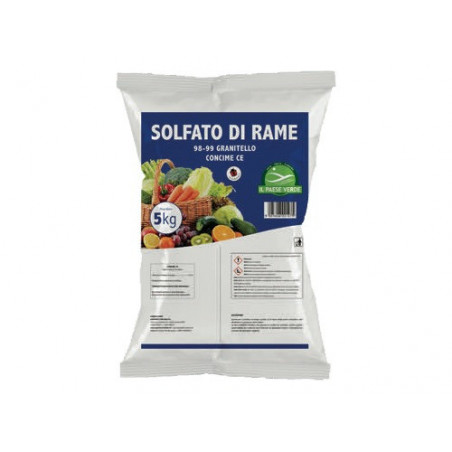 Solfato di rame 5kg – Agribios – Concime e fungicida per orto e frutteto – H90024