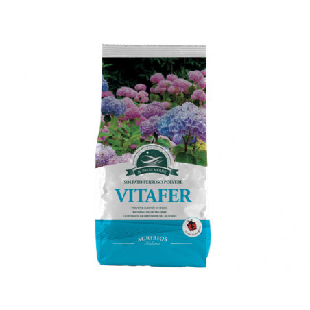 Solfato ferroso Vitafer 1kg – Agribios – Rinverdente per prato e piante – 72051