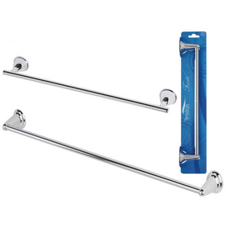 Portasciugamani Facile 60 cm in acciaio cromato – Fissaggio a viti – Eleganza funzionale