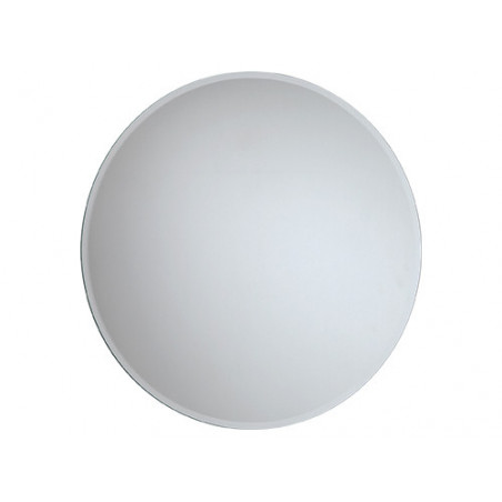 Specchio bagno tondo 50x50 cm con bisellatura – Feridras – Design circolare per un tocco elegante
