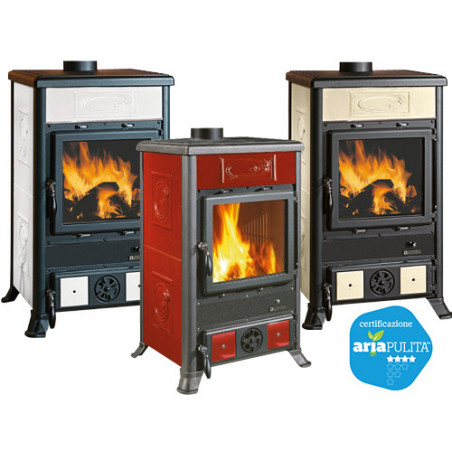 Stufa a legna Rossella R1 Liberty Panna – 8,8 kW – La Nordica – Eleganza classica per ambienti rustici