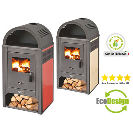 Stufa a legna Kamin De Luxe Beige – 10 kW – K-Line – Riscaldamento potente per ambienti fino a 200 m³