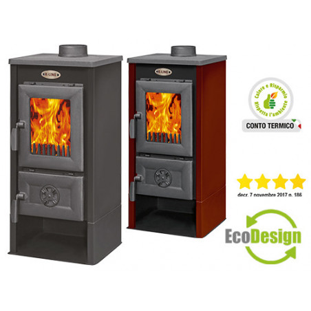 Stufa a legna Karusel Maxi Bordeaux – 6,93 kW – K-Line – Riscaldamento efficiente per ambienti fino a 207 m³