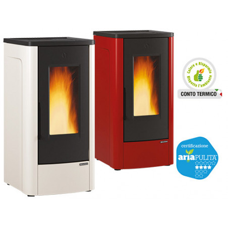 Stufa a pellet Dahiana VFS Bordeaux – 10 kW – La Nordica – Riscaldamento per ambienti fino a 287 m³