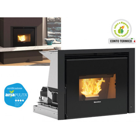 ELIMINARE H8Inserto a pellet Comfort P70 Air – 10 kW – La Nordica – Riscaldamento canalizzato per ambienti fino a 287 m³