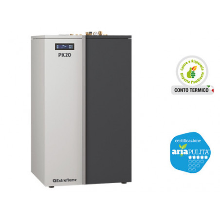 Caldaia a pellet PK20 La Nordica – 20 kW – Riscaldamento per ambienti fino a 573 m³ – Classe A+